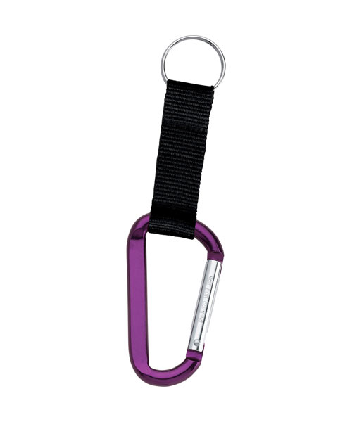 Carabiner Key Ring with Strap