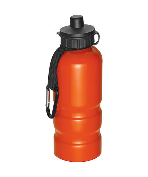 20-oz. Aluminum Sports Bottle with Carabiner Strap