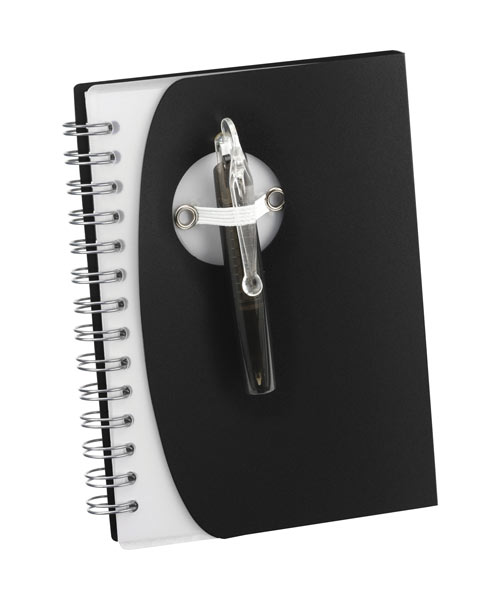 Pocket Foldover Spiral Notebook with Pen