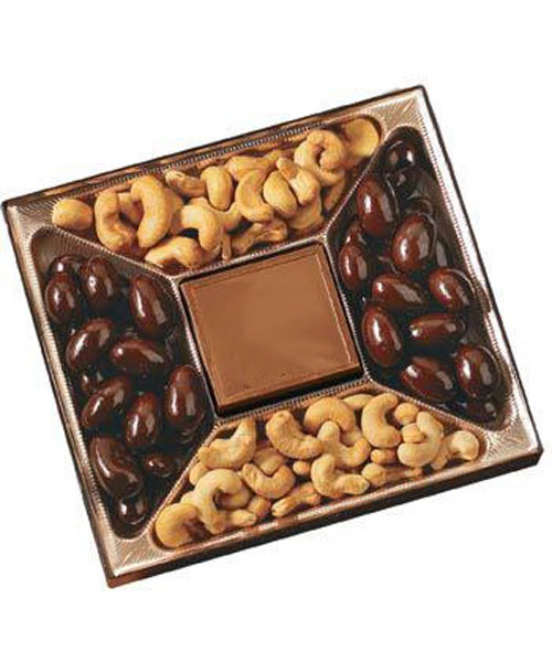Chocolate Almonds and Cashew Box - 10 oz