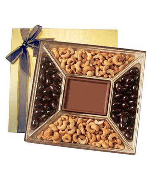 Chocolate Almonds and Cashew Box - 1.25 lb