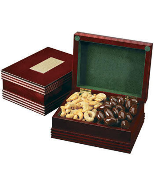 Chocolate Almond and Cashew Mahogany Gift Box