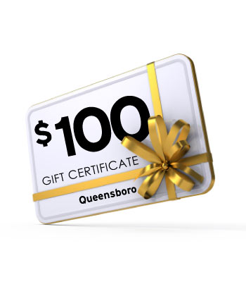 $100 Queensboro Gift Certificate Image -  Queensboro gift card, queensboro gift certificate, queensboro money, 