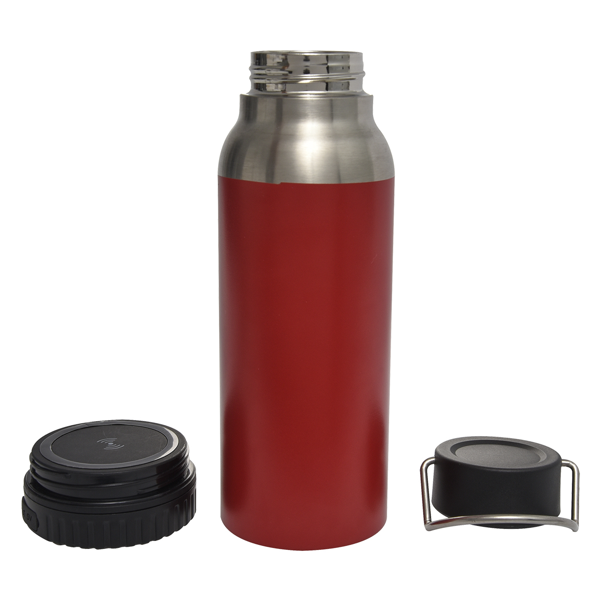 22 Oz. Carter Stainless Steel Bottle With Wireless Charger And Power Bank Thumb