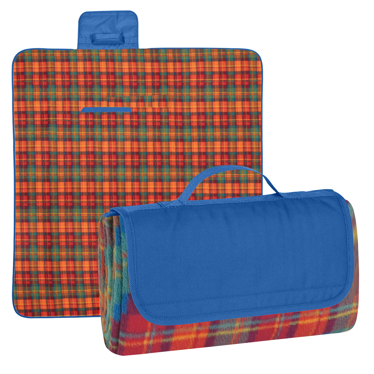 Printed RollUp Picnic Blanket All Products Queensboro