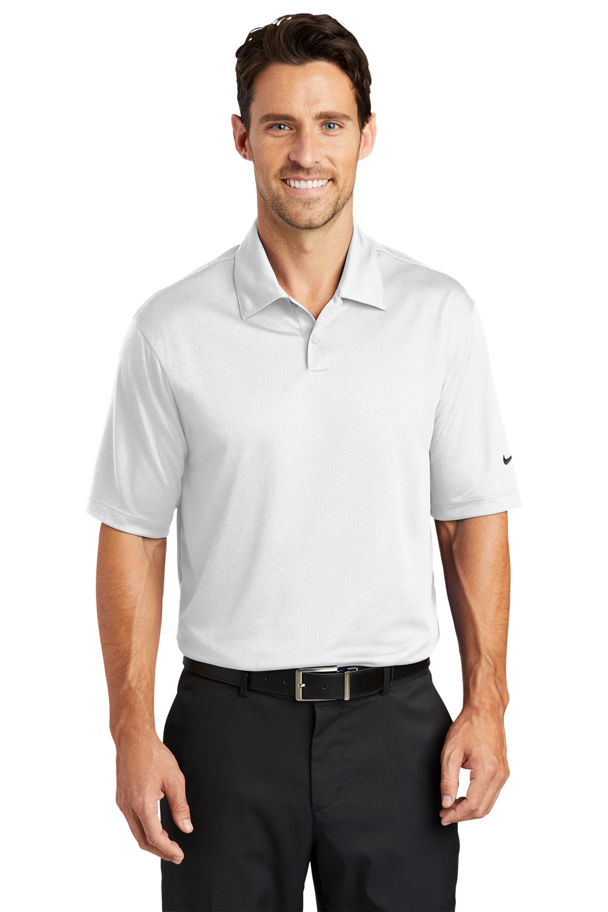 Nike Golf Embroidered Men's Dri-FIT Pebble Texture Polo - Queensboro