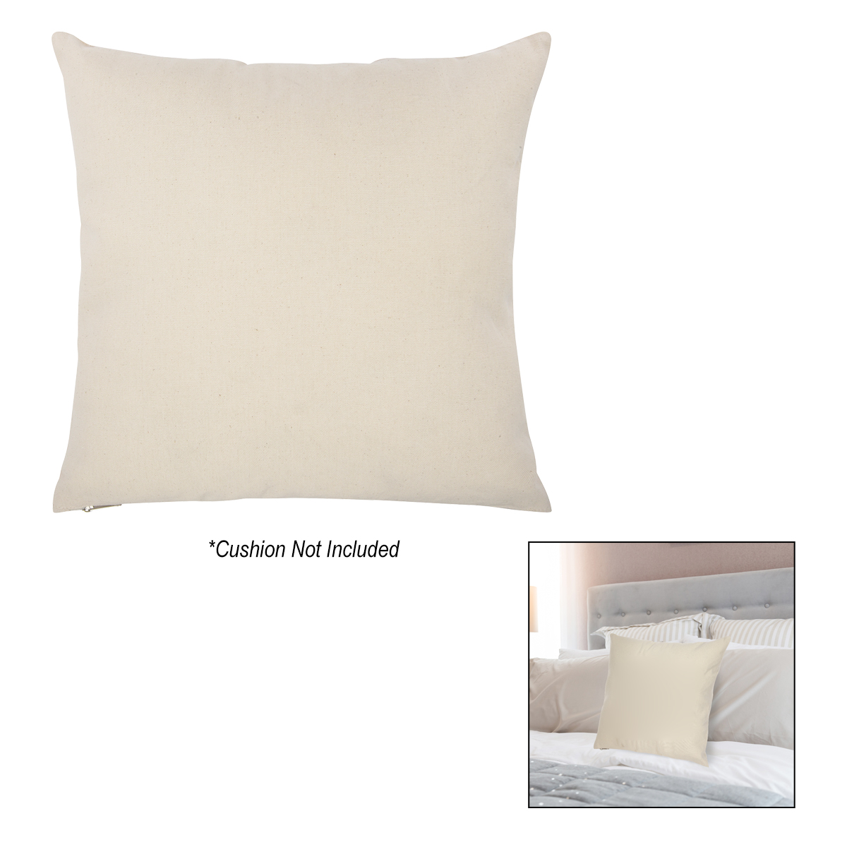 Printed Cotton Canvas Pillow Cover Queensboro