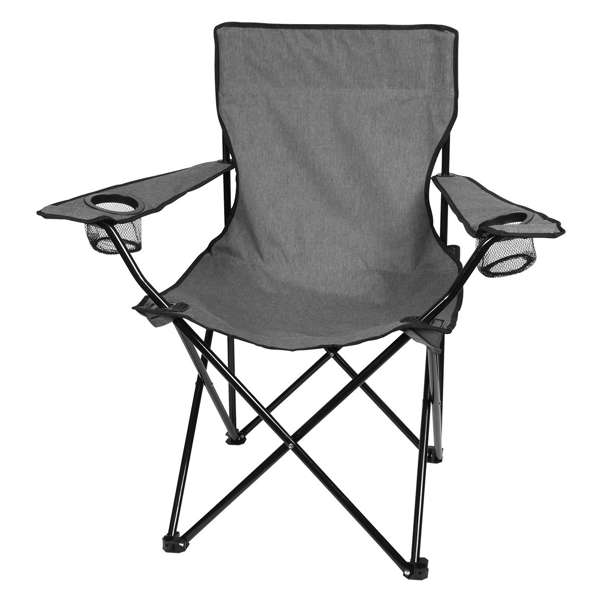 Heathered Folding Chair With Carrying Bag Outdoor Queensboro
