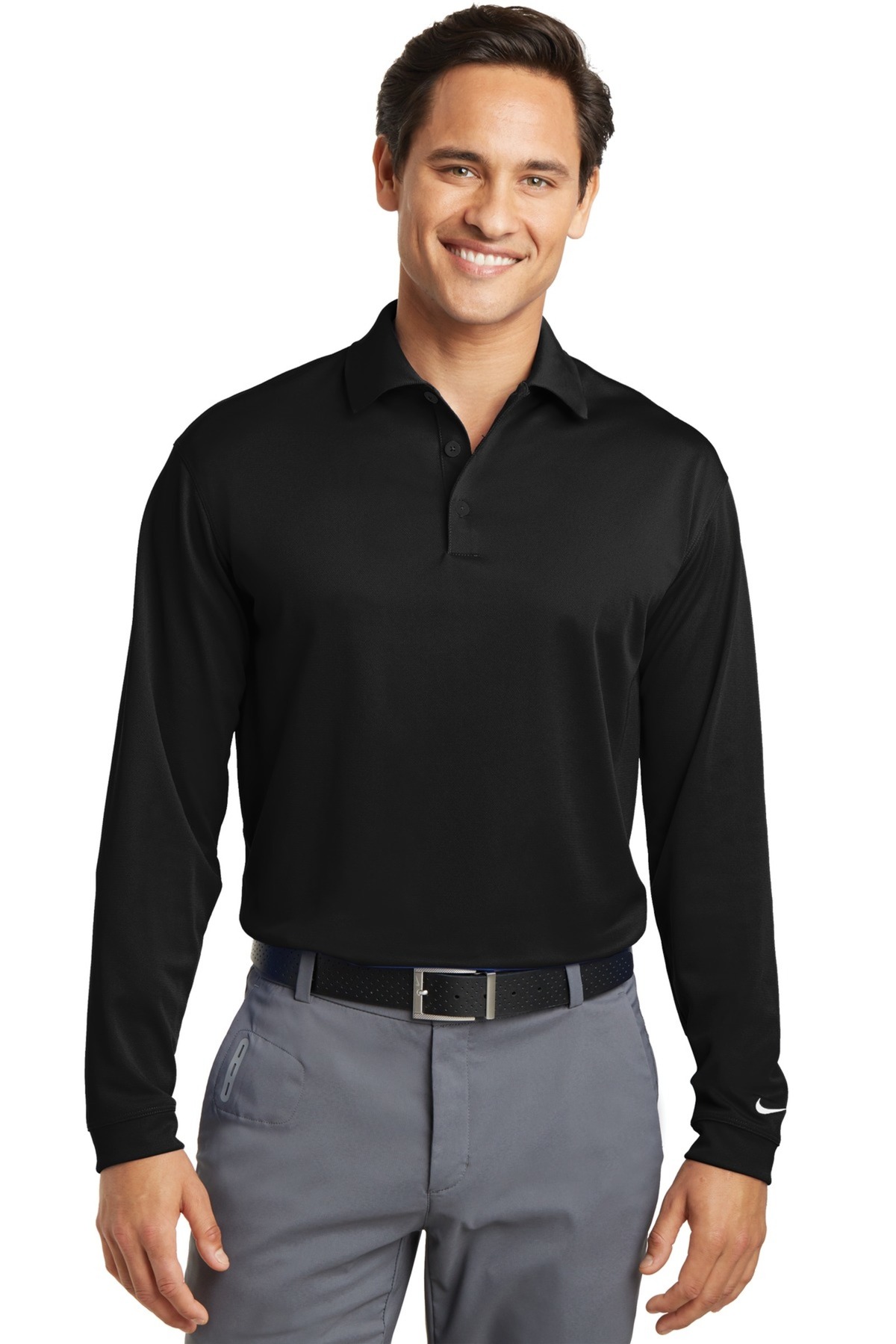 Nike Golf Embroidered Men's Long Sleeve Dri-FIT Stretch Tech Polo - Queensboro