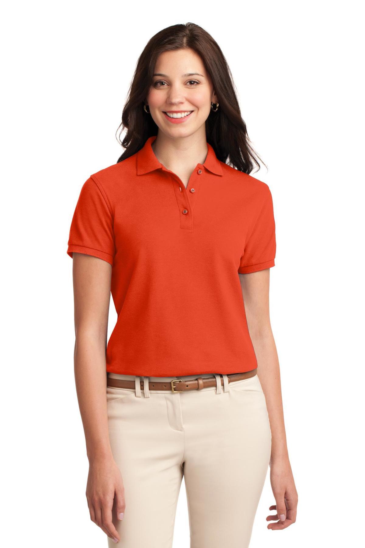 Port Authority Embroidered Women's Silk Touch Pique Polo - Queensboro