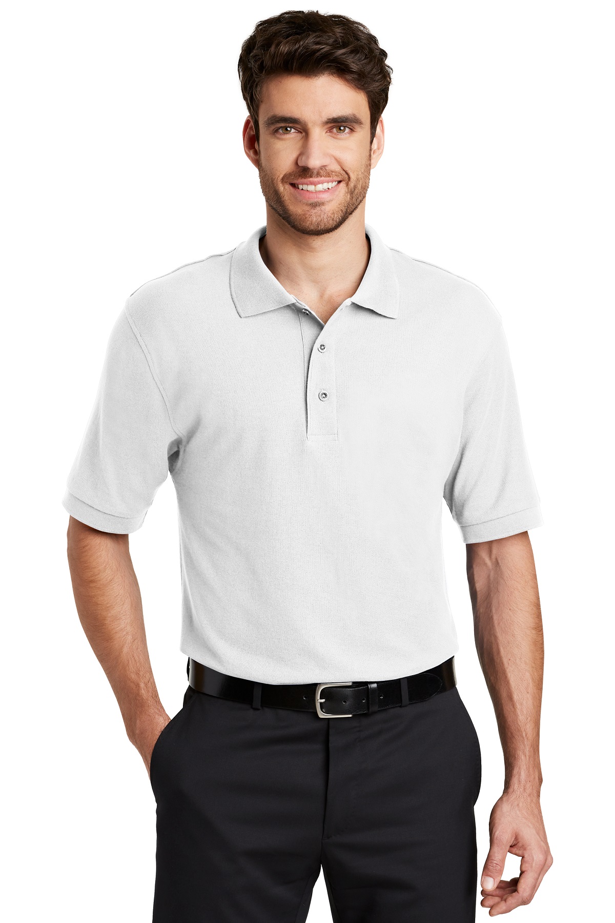Port Authority Embroidered Men's TALL Silk Touch Polo
