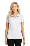 Port Authority Embroidered Women's Pinpoint Mesh Zip Polo Thumb