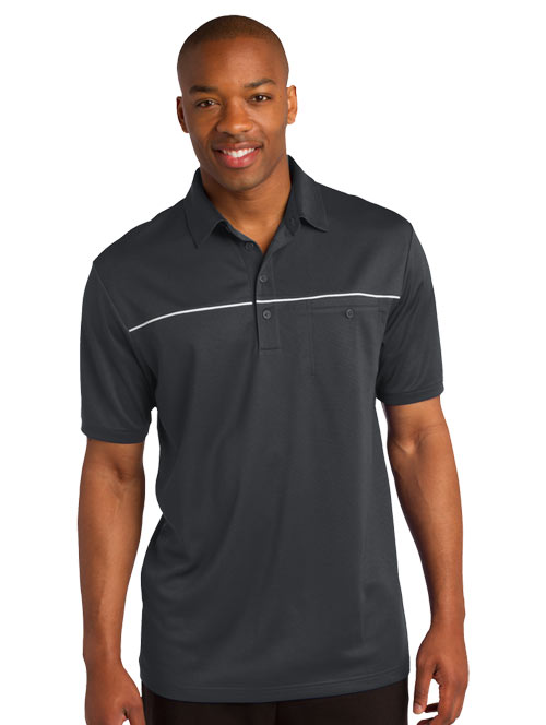 Sport-Tek PosiCharge Micro-Mesh Piped Polo with Welt Pocket