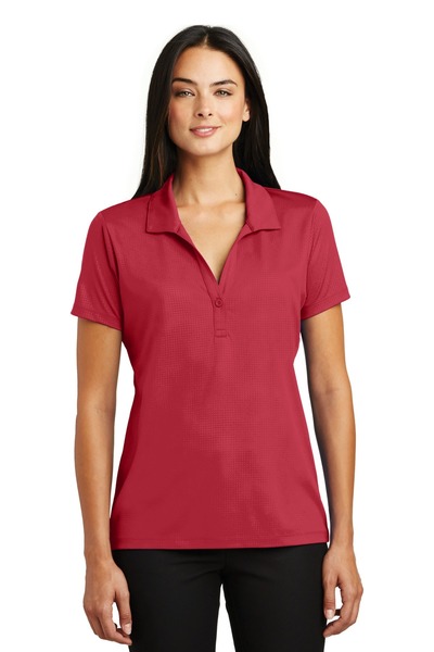 Sport-Tek Embroidered Women's Embossed PosiCharge Tough Polo