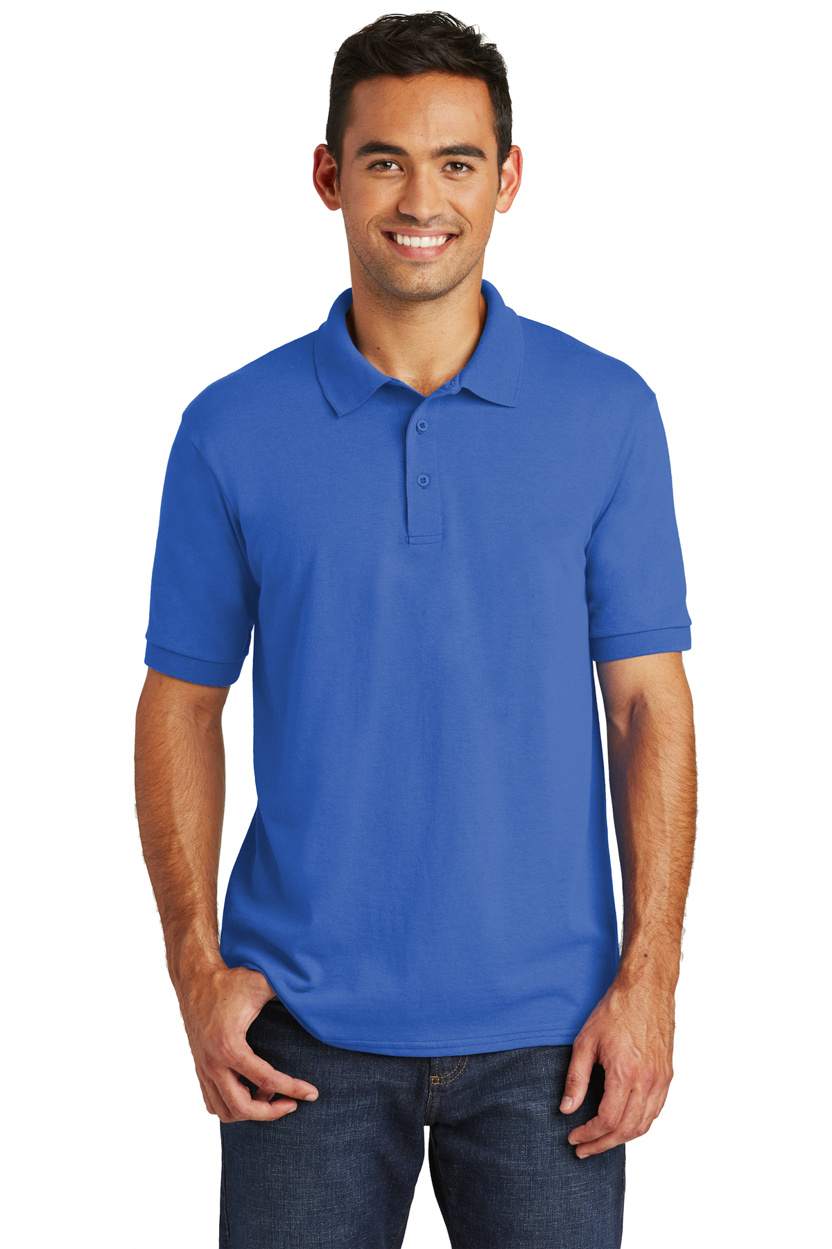 Port & Company Embroidered Men's Core Blend Jersey Knit Polo | Polos ...