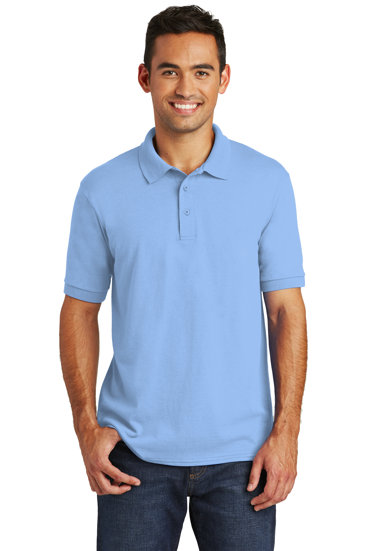 Port & Company Embroidered Men's Core Blend Jersey Knit Polo | Polos ...