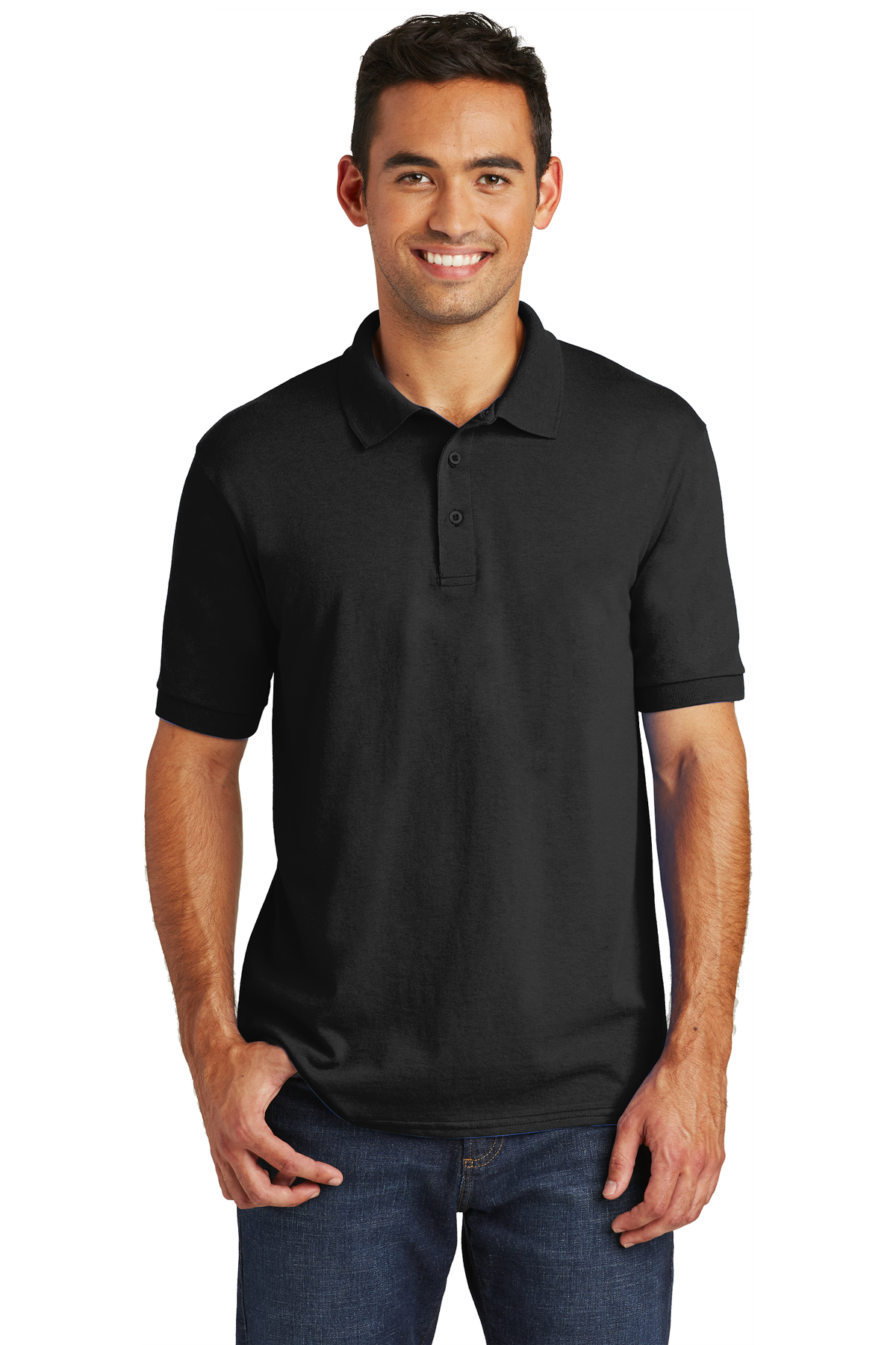 Port & Company Embroidered Men's Core Blend Jersey Knit Polo | Polos ...