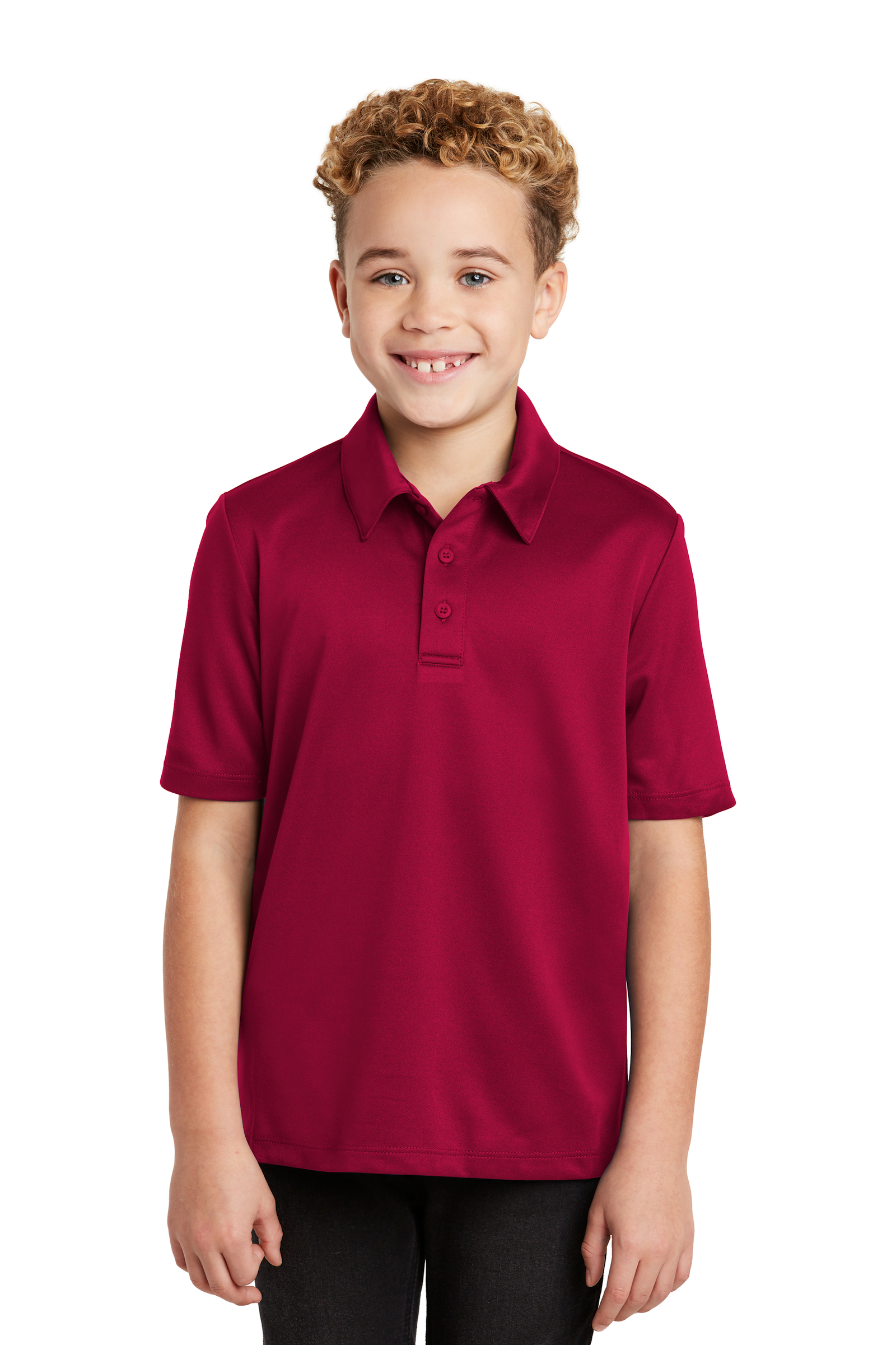 Port Authority Embroidered Youth Silk Touch Performance Polo
