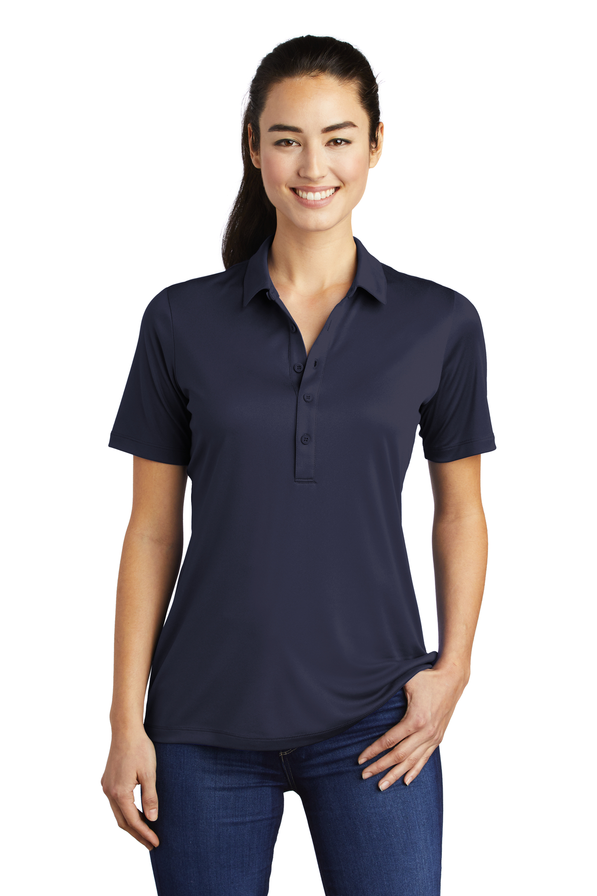 SportTek Embroidered Women's PosiUV Pro Polo Queensboro