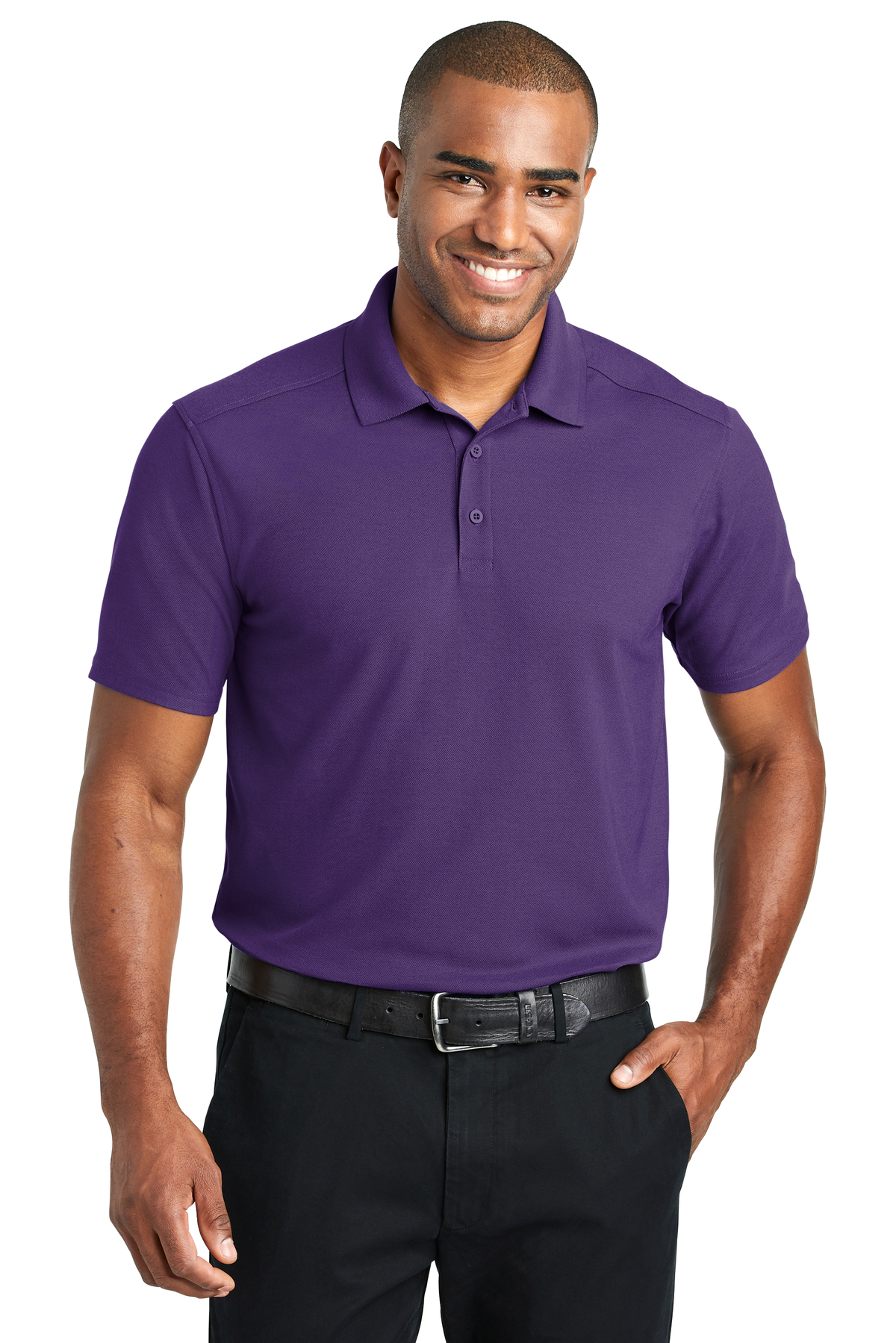 Port Authority Embroidered Men's EZPerformance Pique Polo Queensboro