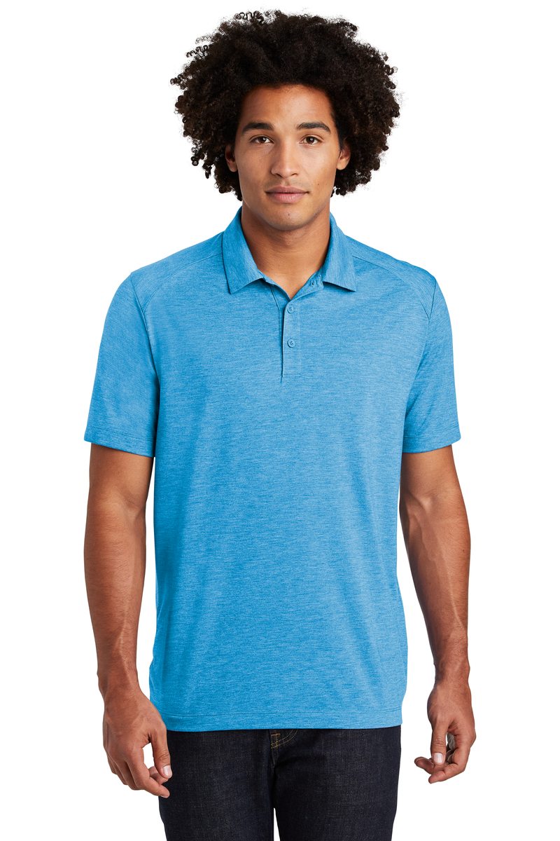 Sport-Tek Embroidered Men's PosiCharge Tri-Blend Wicking Polo