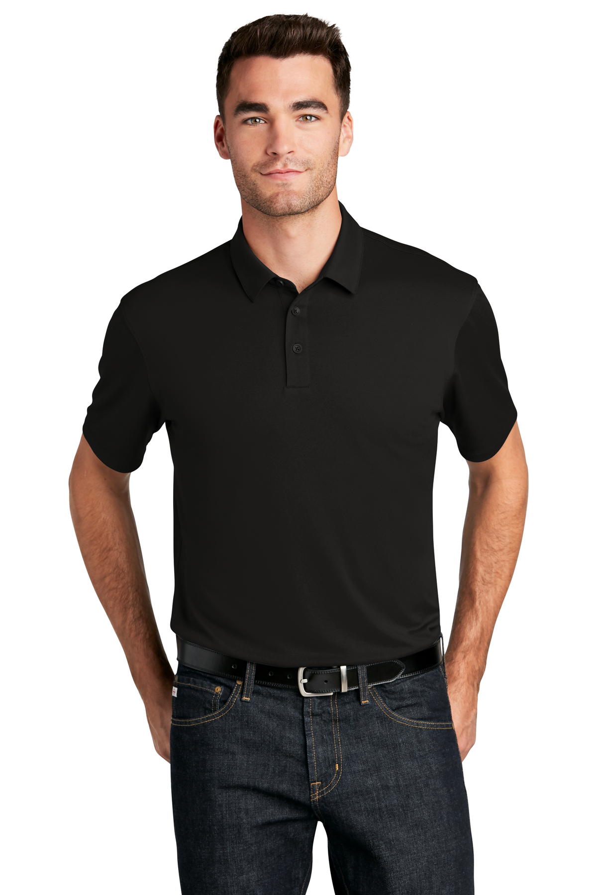 Port Authority Embroidered Men's UV Choice Pique Polo Image - Port Authority Embroidered Men's UV Choice Pique Polo