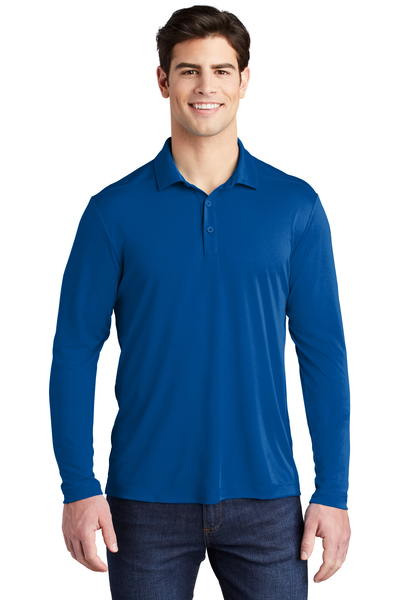 Sport-Tek Embroidered Men's Posi-UV Pro Long Sleeve Polo