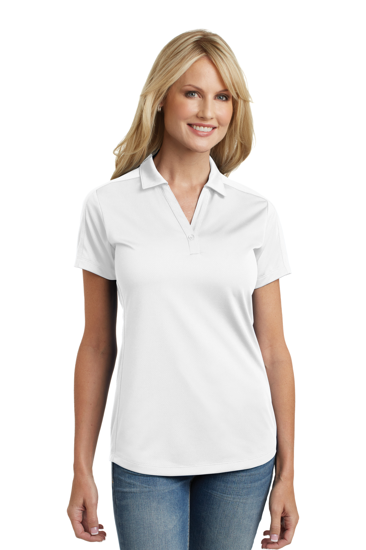 Port Authority Embroidered Women's Diamond Jacquard Polo