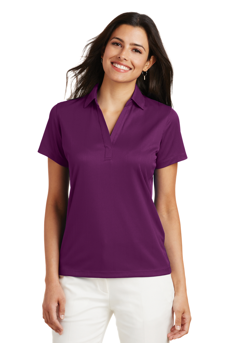Product Image - Port Authority Embroidered Women's Performance Fine Jacquard Polo