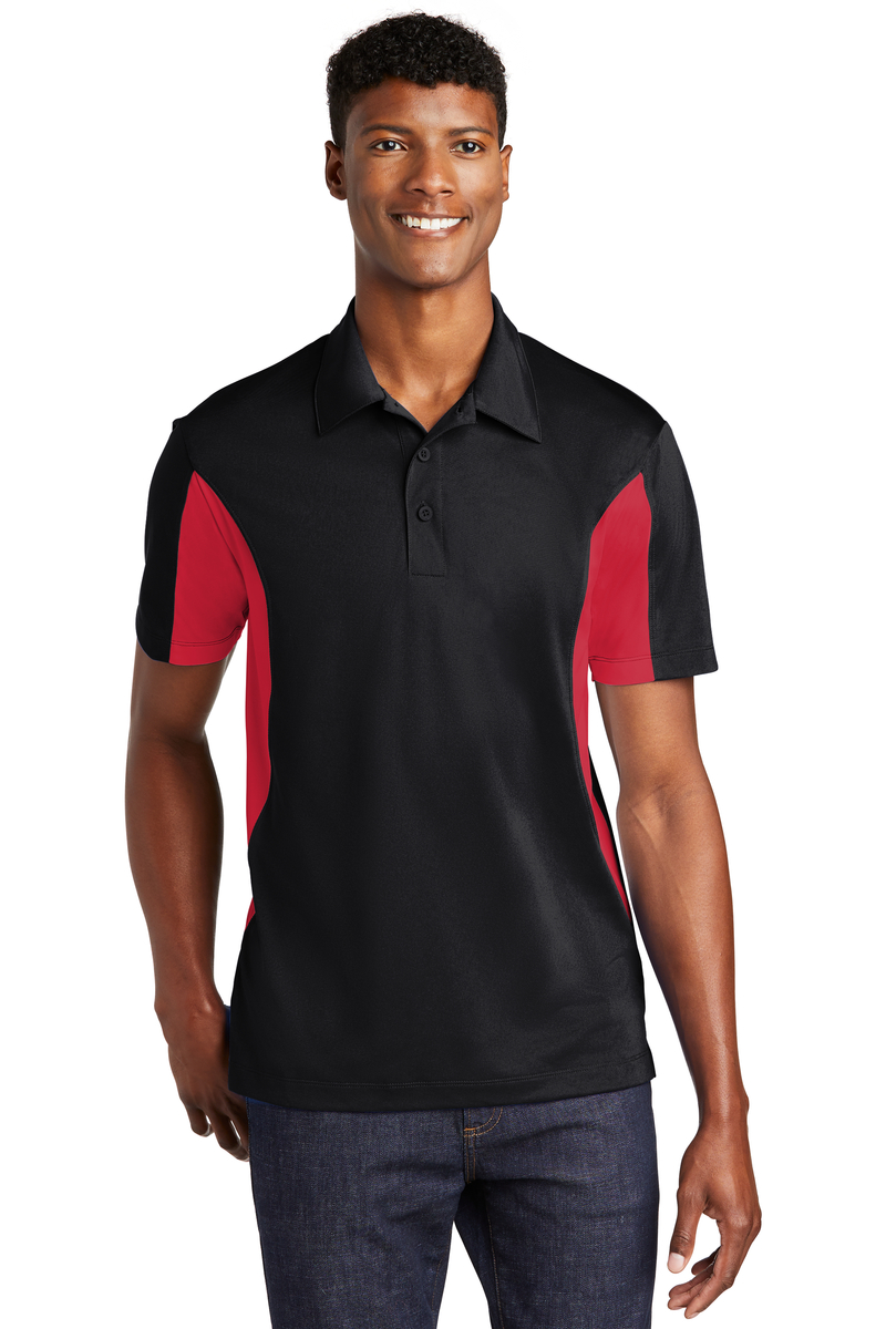 Product Image - Sport-Tek Embroidered Men's Side Blocked Micropique Sport-Wick Polo