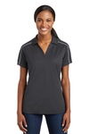 Sport-Tek Embroidered Women's Micropique Sport-Wick Piped Polo Thumb