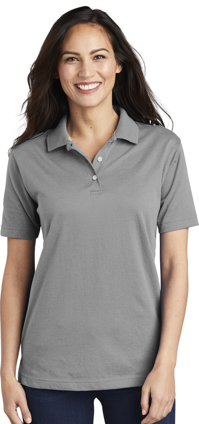 women's hunter green polo shirt