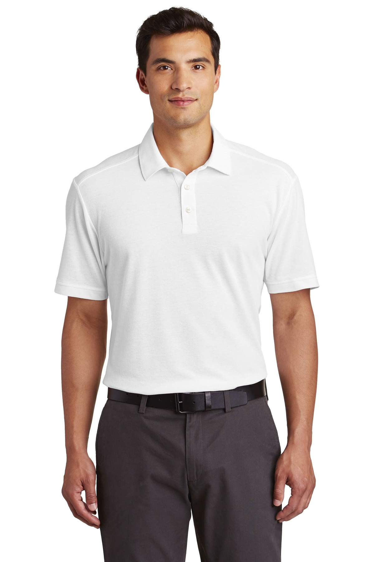 Port Authority Embroidered Men's Coastal Cotton Blend Polo - Queensboro