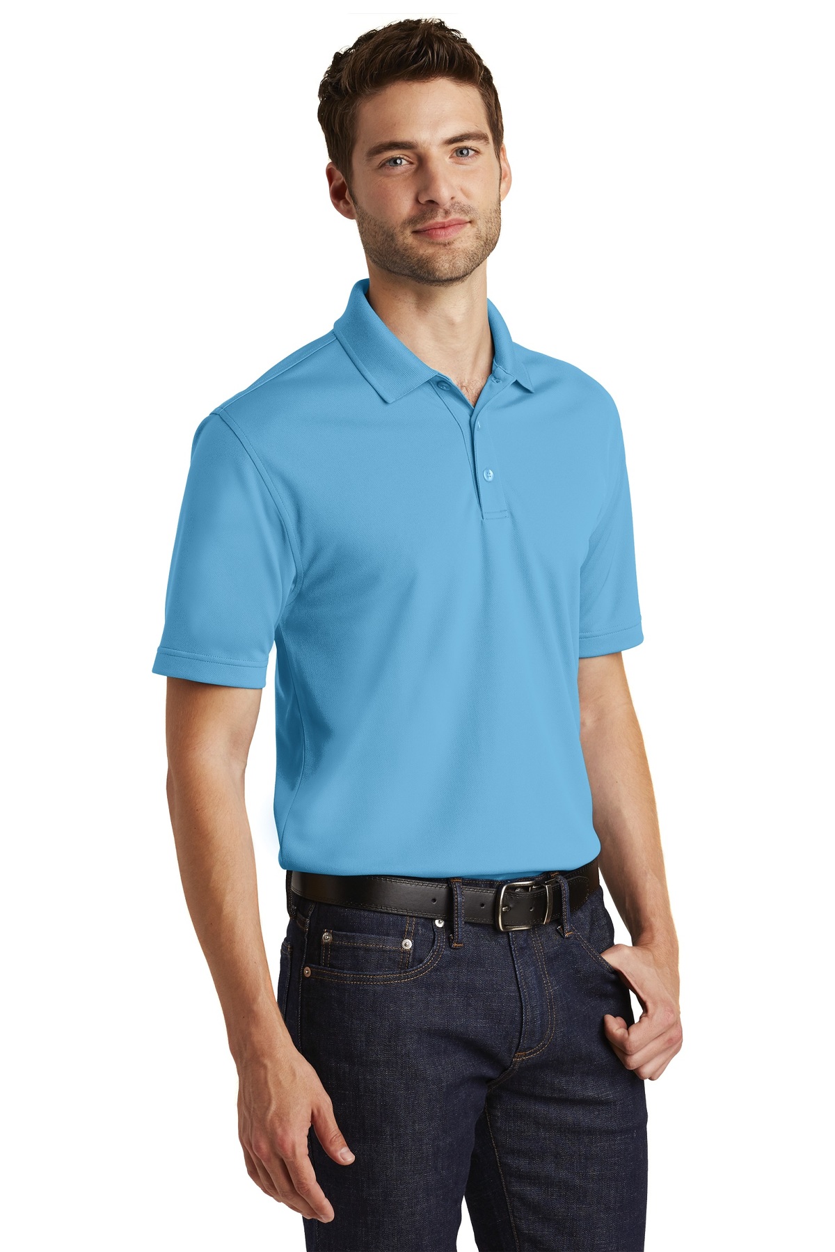 Port Authority Embroidered Men's Dry Zone UV Micro-Mesh Polo - Queensboro