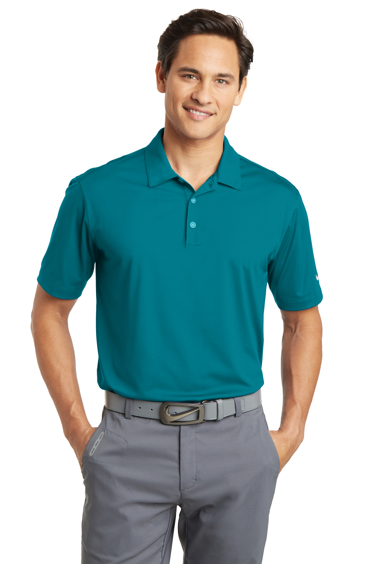 Nike Embroidered Men's Dri-FIT Vertical Mesh Polo Thumb