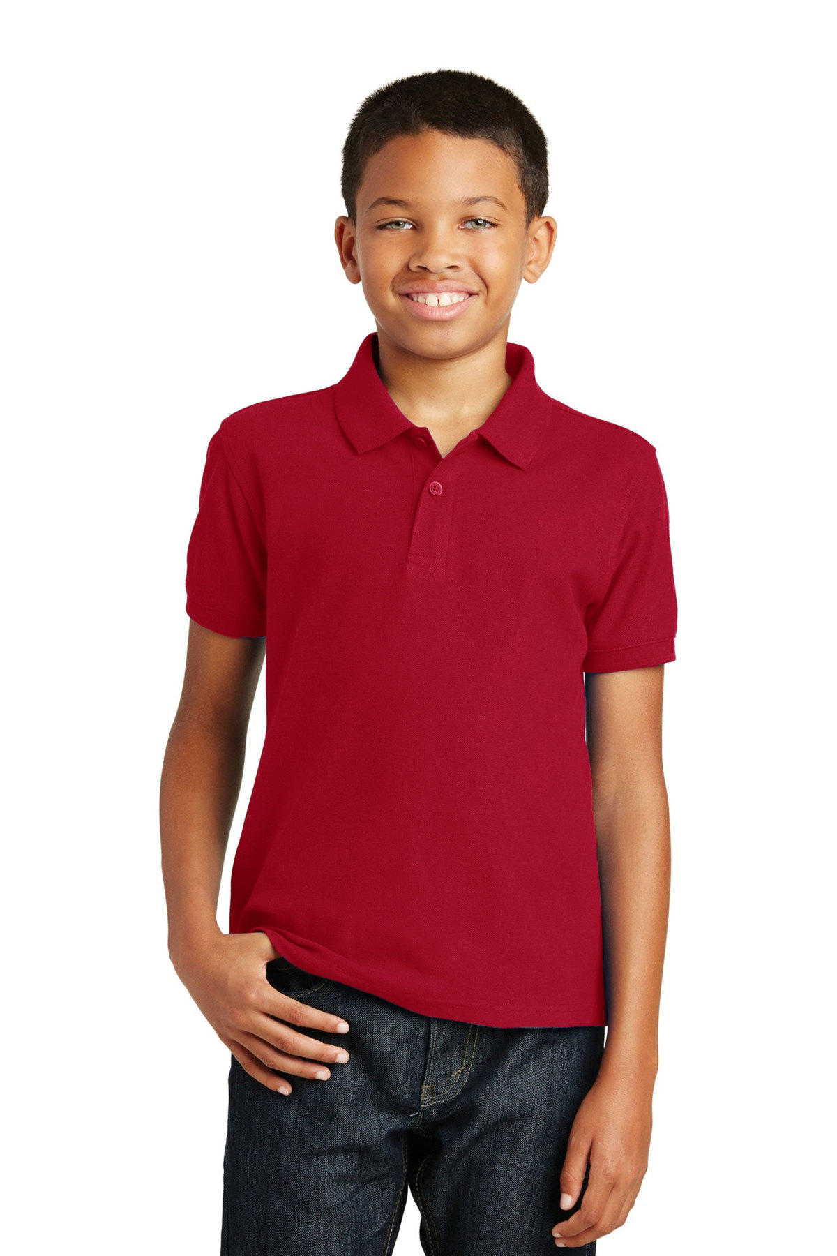 Port Authority Embroidered Youth Core Classic Pique Polo Thumb
