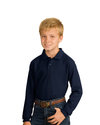 Port Authority Embroidered Youth Long Sleeve Silk Touch  Pique Polo Thumb
