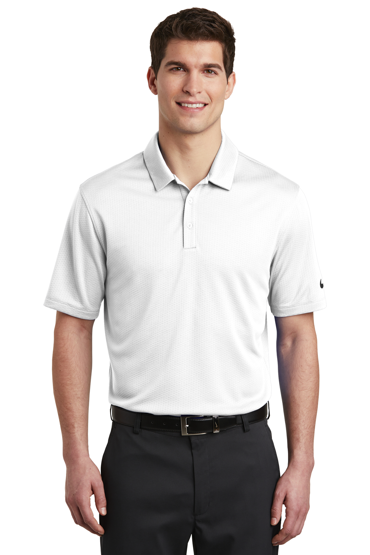 Nike Embroidered Men's Dri-FIT Hex Textured Polo