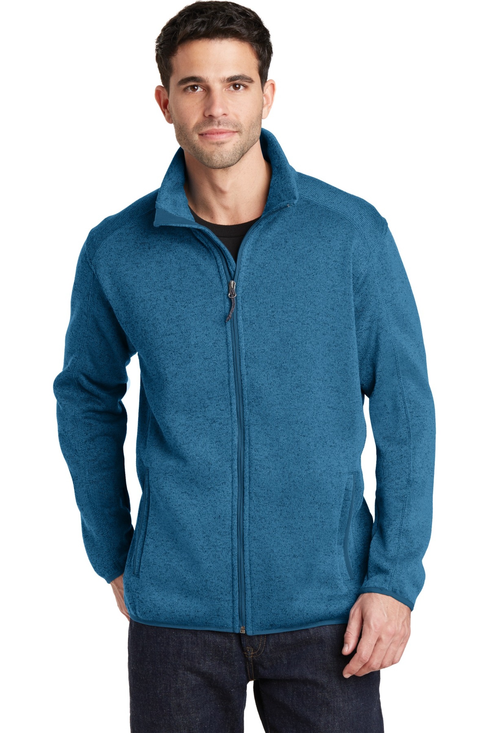 Port Authority Embroidered Men's Sweater Fleece Jacket