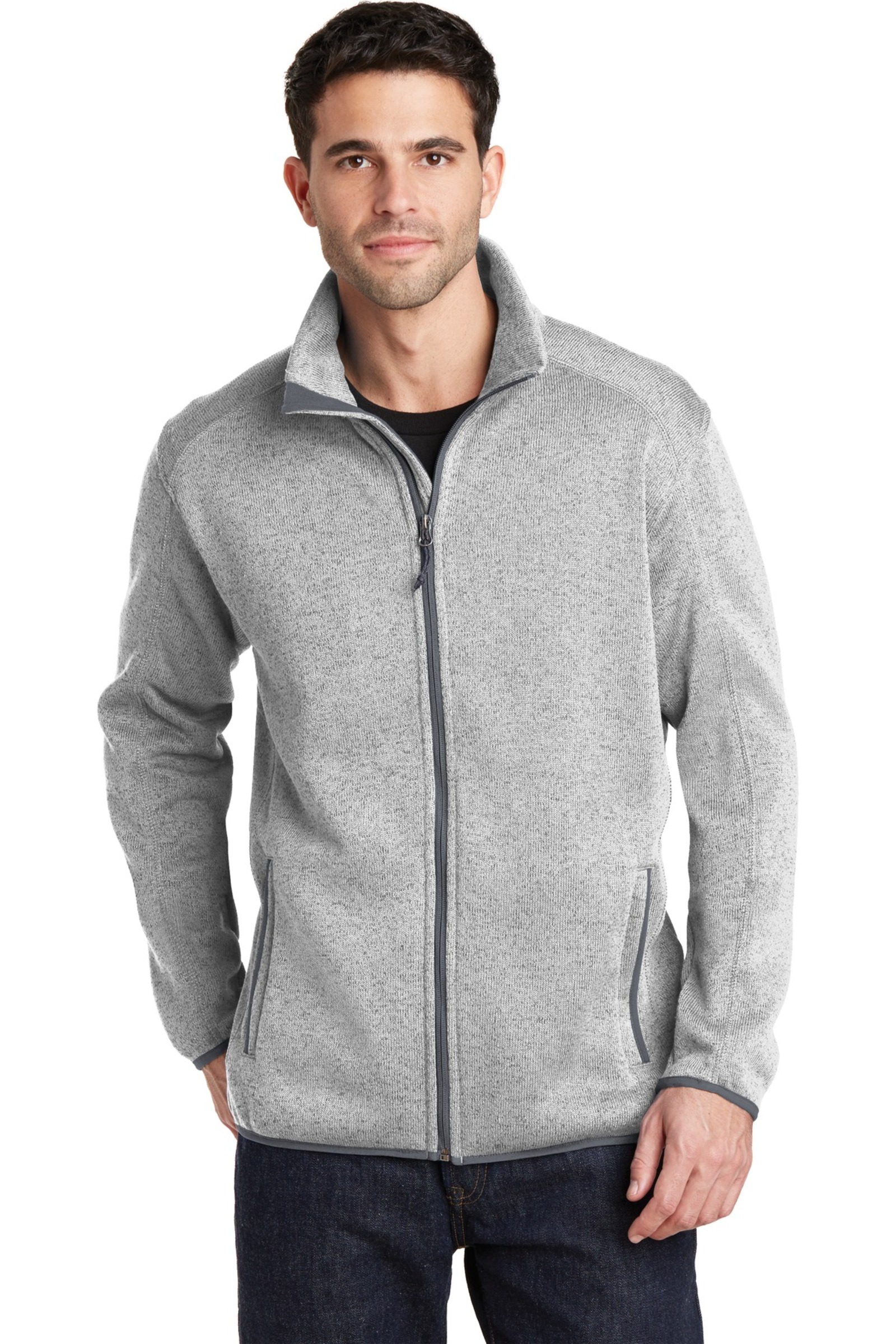 Port Authority Embroidered Men's Sweater Fleece Jacket