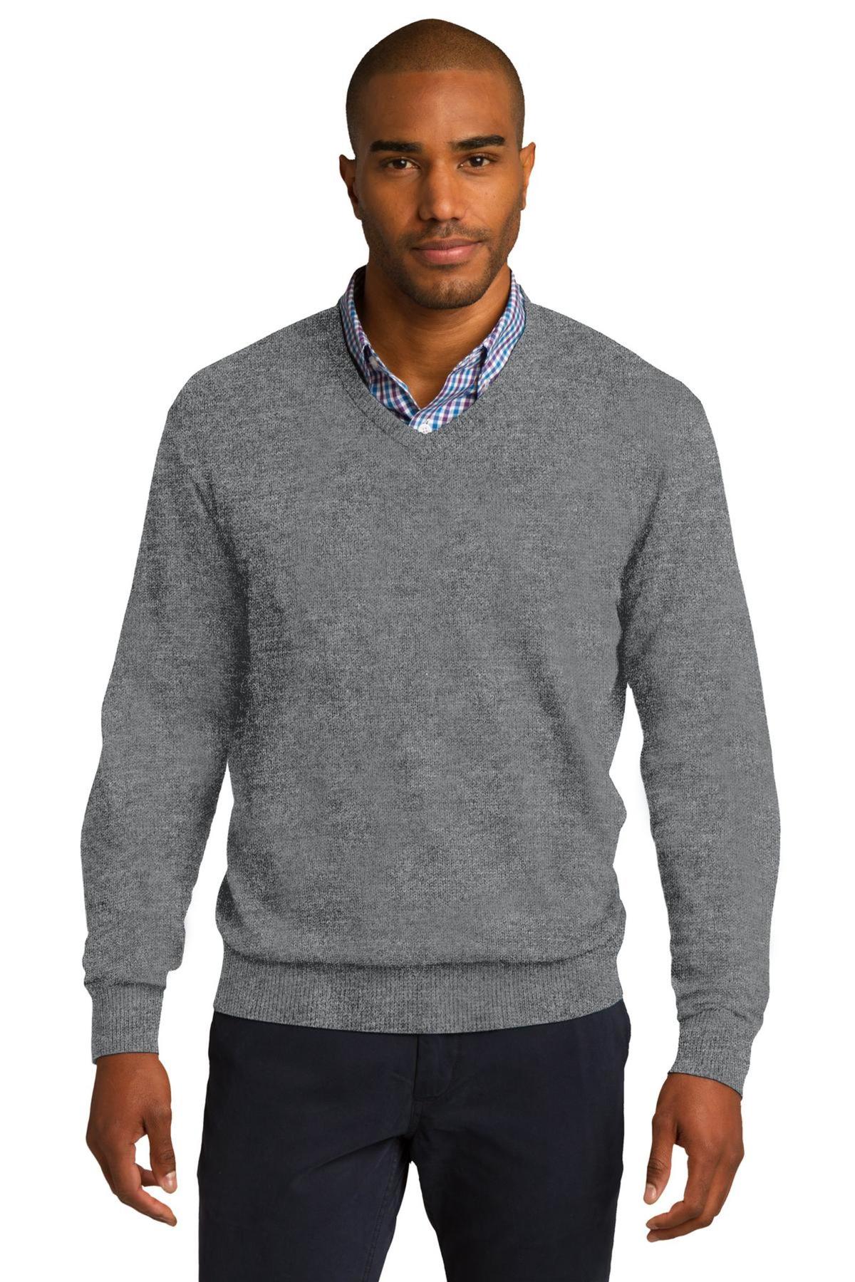 Port Authority Embroidered Men's V-Neck Sweater | Sweatshirts ...