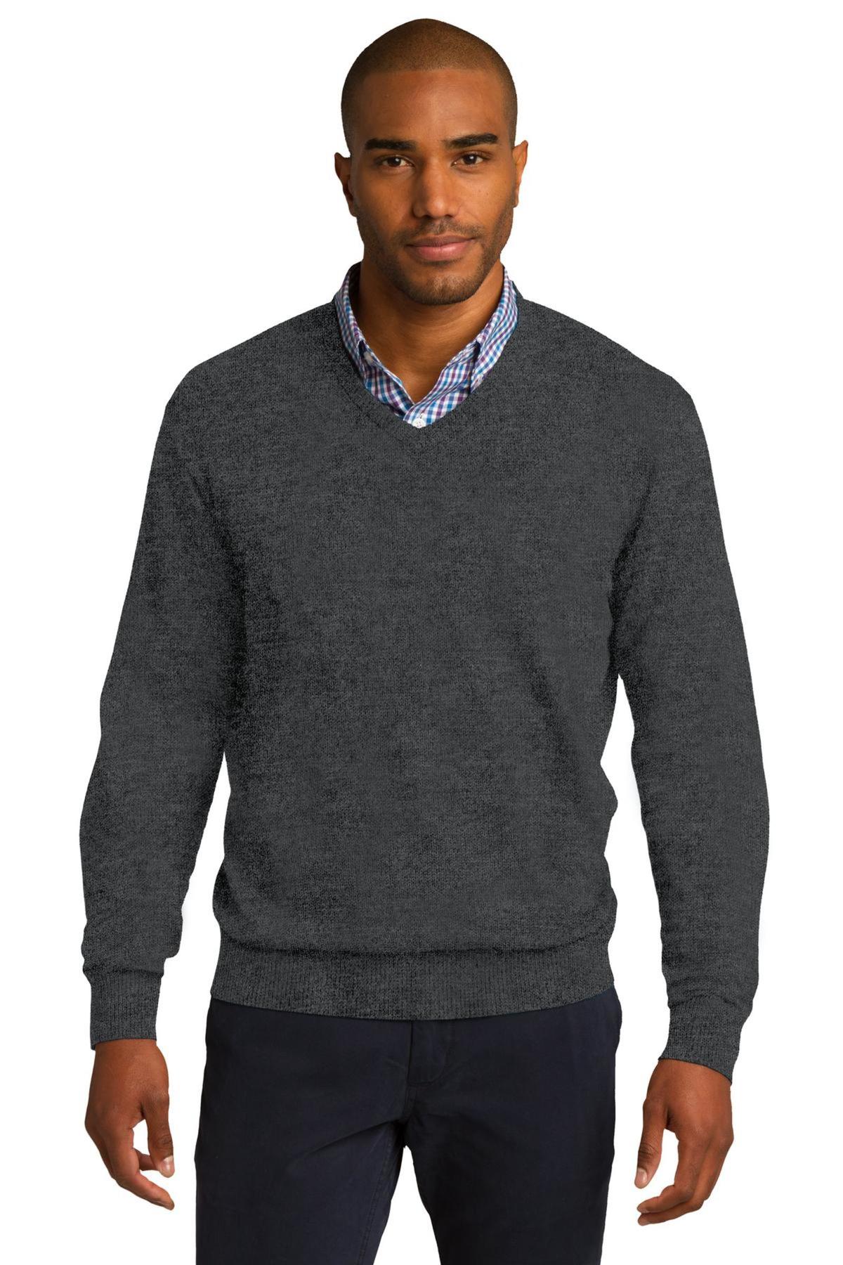 Port Authority Embroidered Men's V-Neck Sweater Thumb