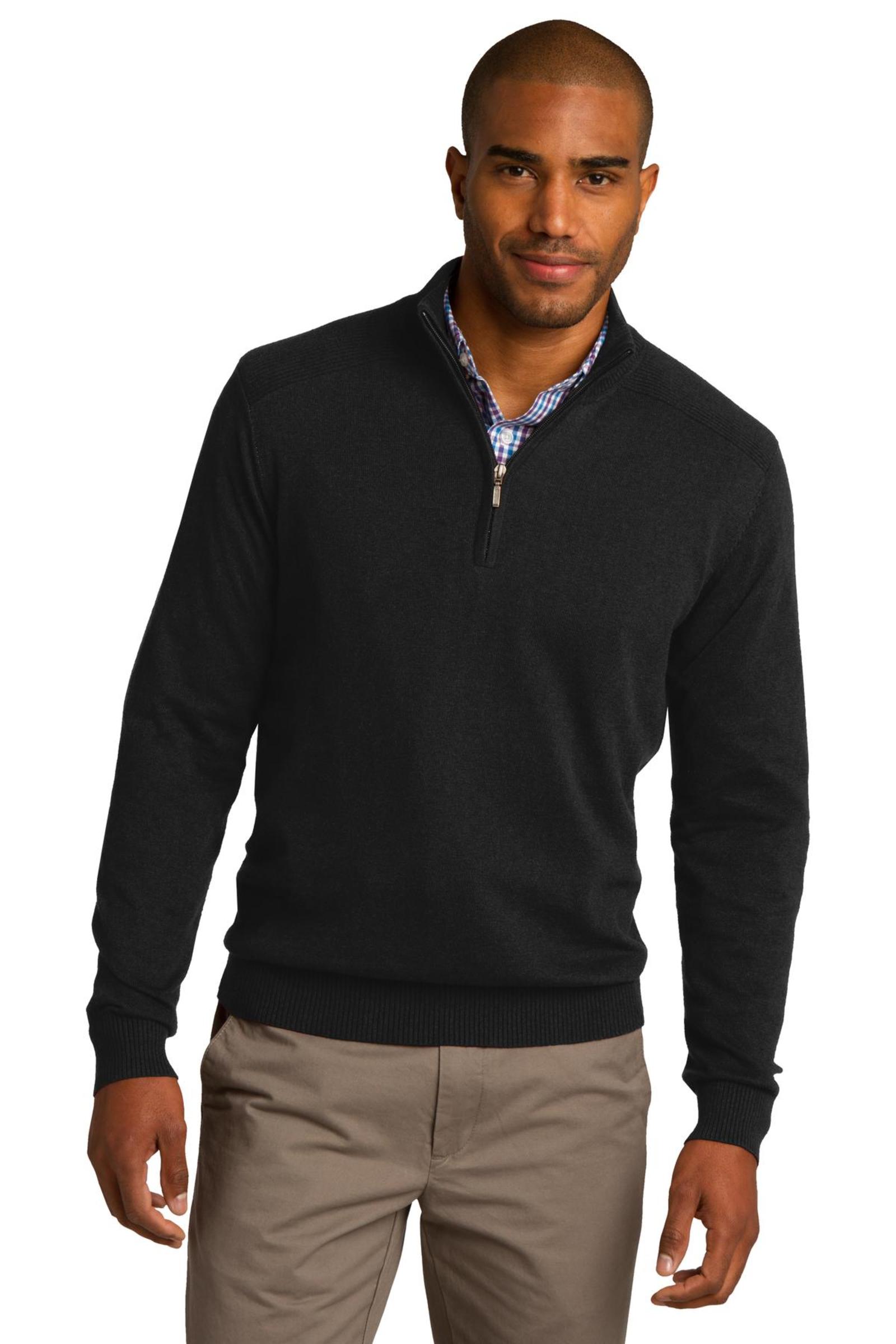 Port Authority Embroidered Men's 1/2 Zip Sweater