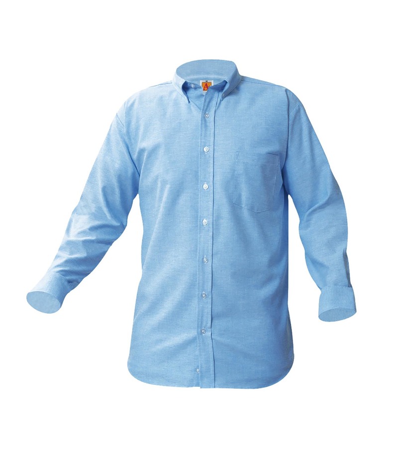 Product Image - A+ Men's Long Sleeve Oxford Shirt 