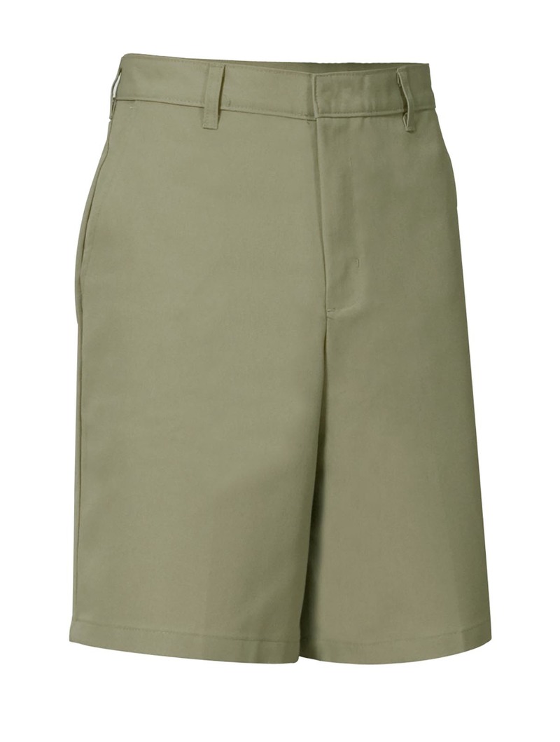 Product Image - A+ Boy's  Plain Front Twill Shorts (elastic back)