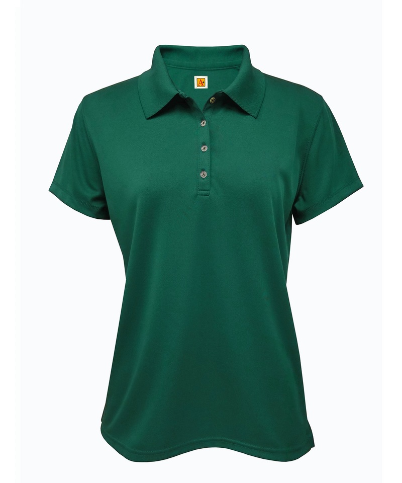 Product Image - A+ Embroidered Female Youth Performance Polo; moisture-wicking polo; customized polo