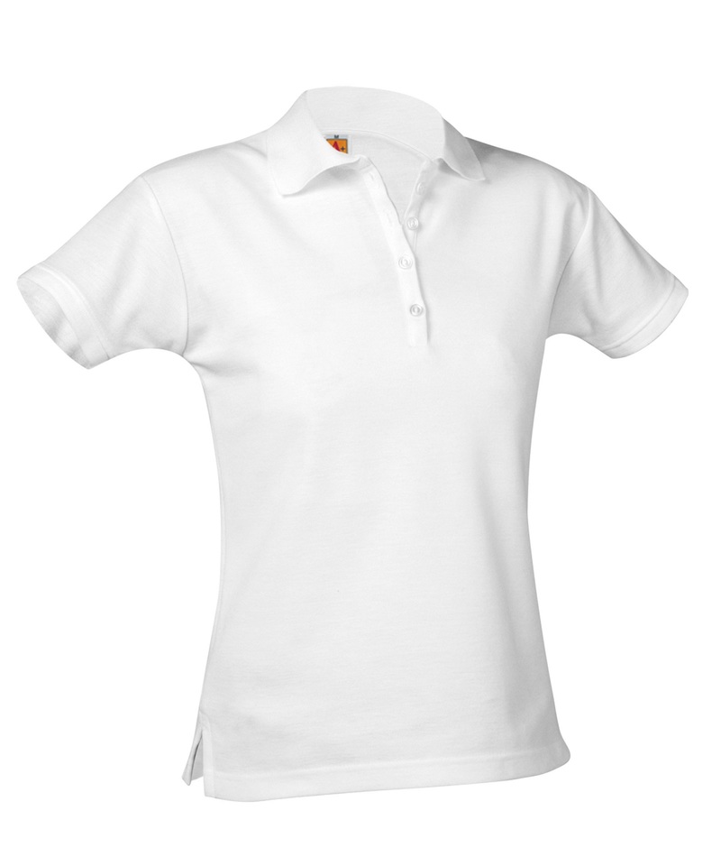 Product Image - A+ Youth Female Embroidered Polo with Skinny Placket