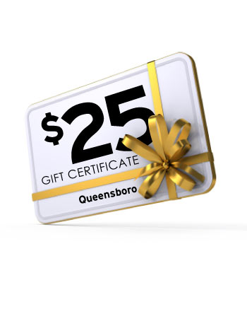$25 Queensboro Gift Certificate Image -  Queensboro gift card, queensboro gift certificate, queensboro money, 