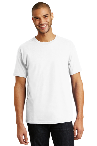 Hanes Embroidered Men's Authentic 100% Cotton T-Shirt