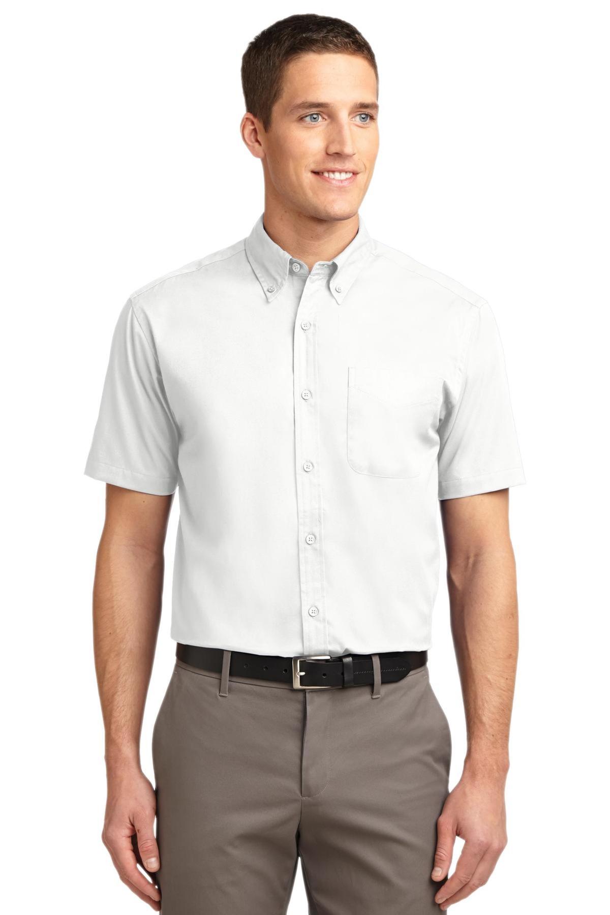 Port Authority Embroidered Men's Tall Short Sleeve Easy Care Shirt